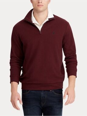 Ralph Lauren Cashmere Blend Quarter Zip Sweater – Men’s L
